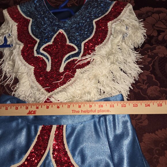 Vintage Dallas Texas Swirlettes Twirlers Western Sequin Costume - Picture 8 of 9